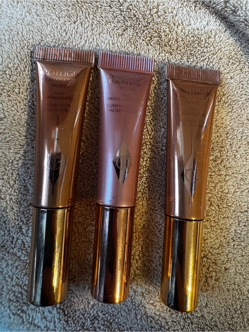 Charlotte Tilbury Beauty Light Wand Trio - Rose Gold & Copper Shades